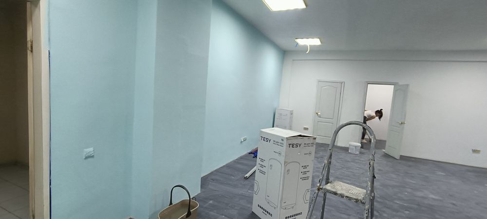 Покраска стен, потолка. 55 грн/м² (1 слой)