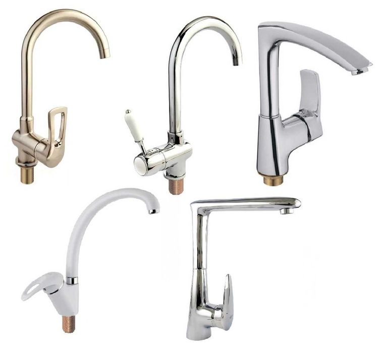 Новий ЛАТУНИЙ змішувач, кран з високим носом для кухні. Супер якість!