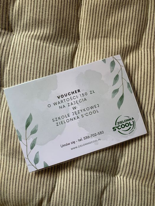 Voucher do szkoły językowej