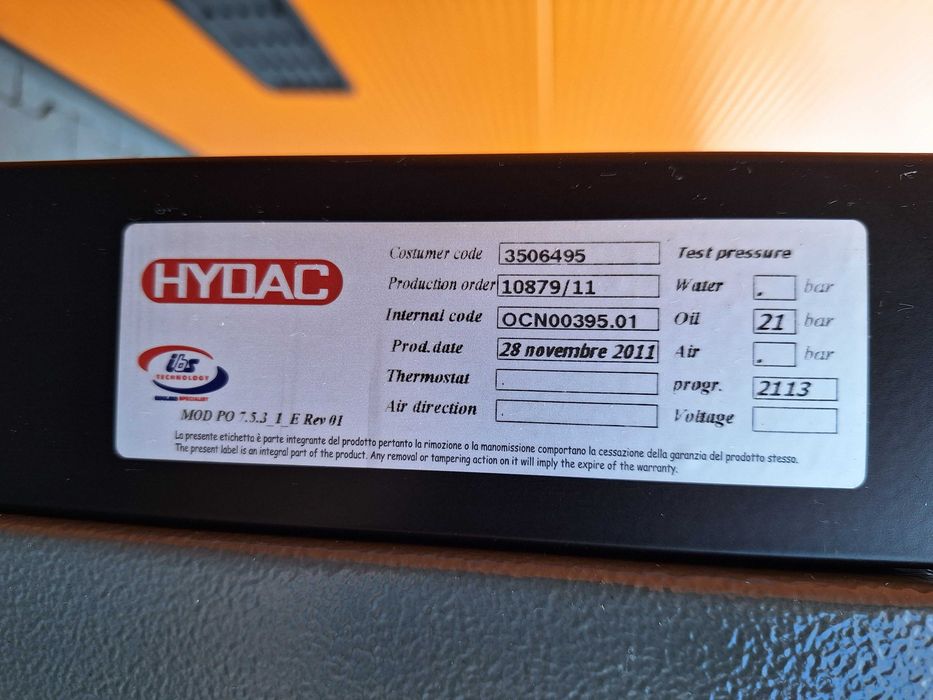 Wymiennik Ciepła Hydac Oleju Glikolu Wody Chłodnica Hydrauliczna