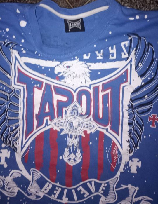 Футболка TapOut XL архивная уникальная Y2K SK8