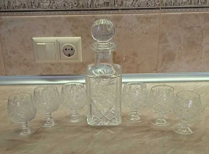 Хрустальный набор для коньяка "Неман"