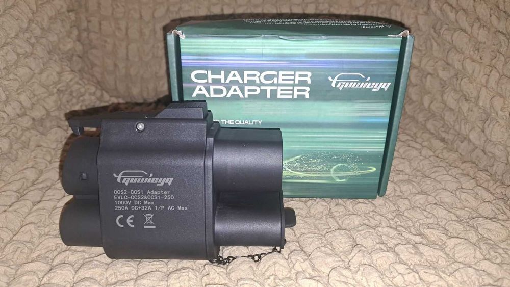 Guwieyg. модель 2026 р. Адаптер перехідник CCS2-CCS1 для авто з США