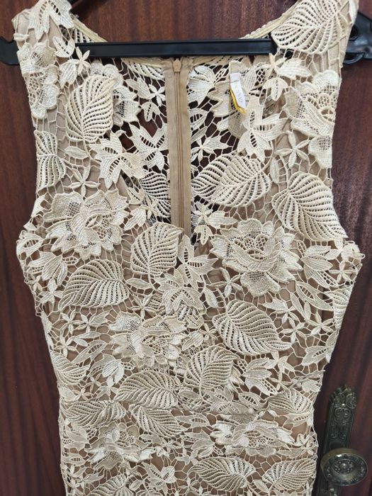 Vestido Sahoco champanhe S