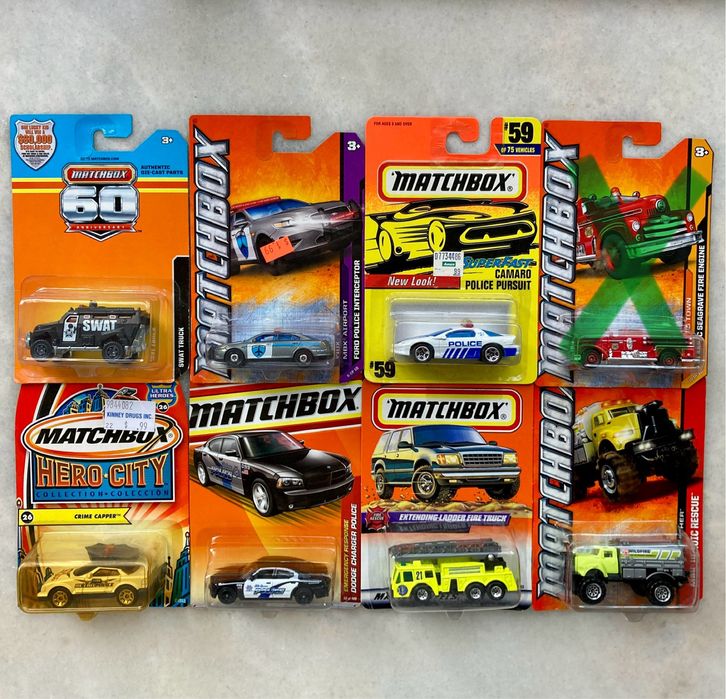 Matchbox, Police, Ambulance, Fire Truck, Military