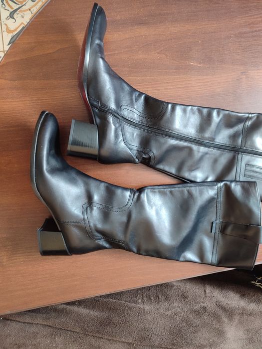 Шкіряні весняно-осінні сапожки Cinderella