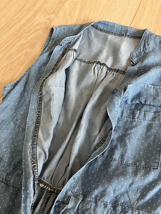 Nowy kombinezon letni, jeans, 164 cm