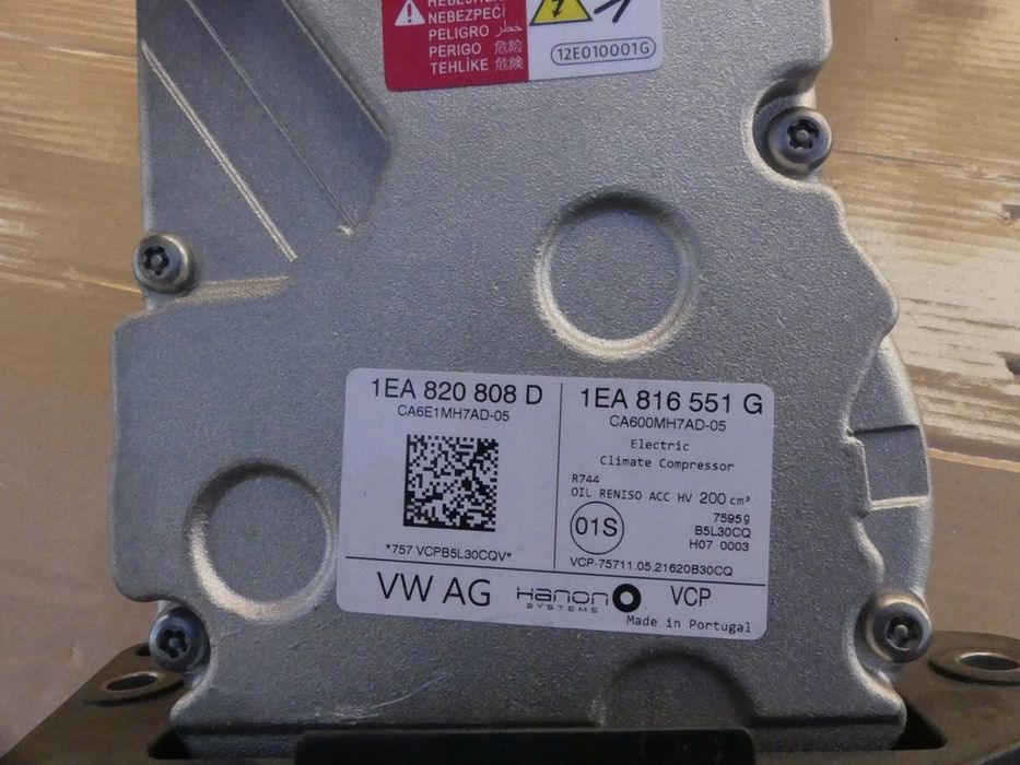 dw id4 kompresor klimatyzacji 1ea820808d 1ea816551g