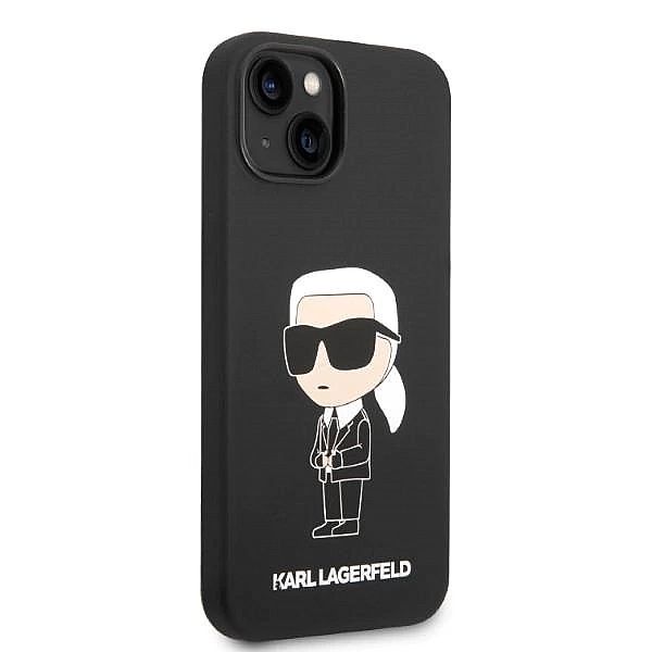 Etui Karl Lagerfeld Silicone Ikonik na iPhone 14 Plus - czarne
