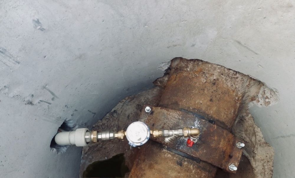 Прокол грунта, замена водопровода, установка счетчика, замена крана ...