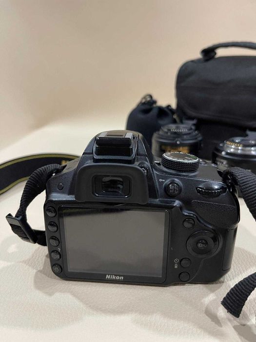 Nikon D3200 + 4 lentes + Case + 2 Baterias