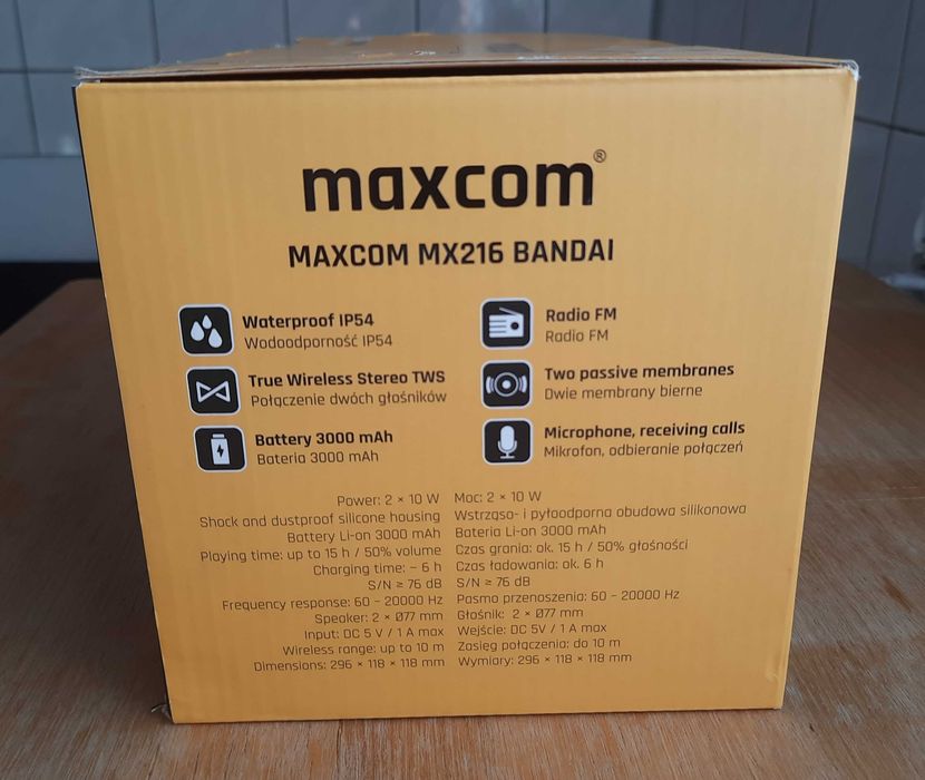 Głośnik przenośny - maxcom MX216
