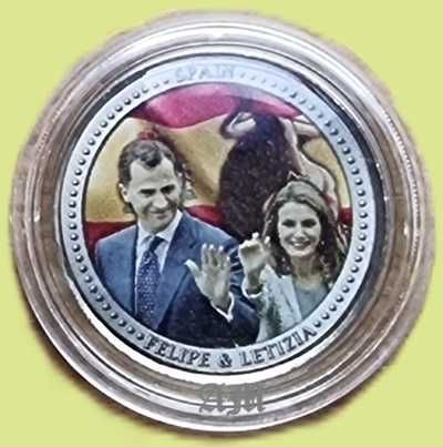 ESPANHA Moedas 2€ Coloridas