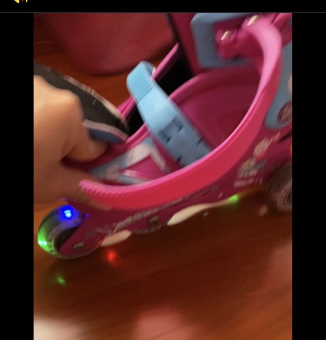 Patins de criança com luzes