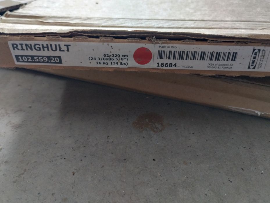 Panel maskujący IKEA Ringhult 62x220 czerwony