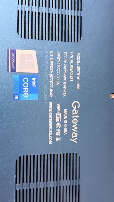 Ноутбук Gateway GWTN141-10BL Intel i5-1135G7 16GB DDR4 512GB SSD