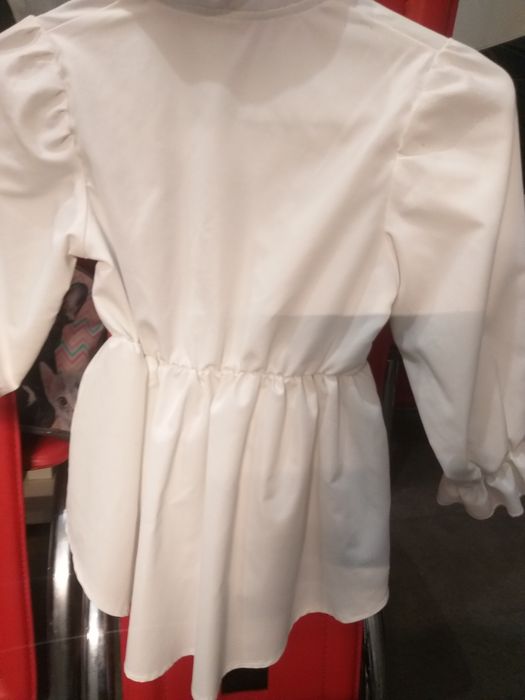 Biała bluzka elegancka dla dziewczynki