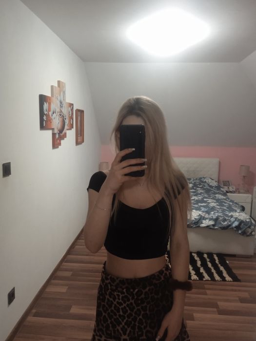 Spódnica sexy wysoki stan nowa panterka M L sylwester impreza