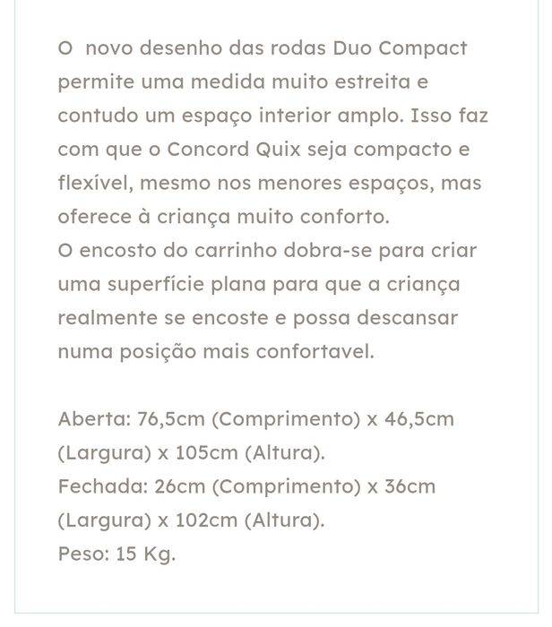 Carrinho Concord Quix