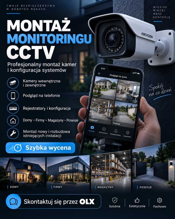 Monitoring - montaż, sprzedaż
