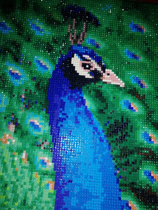 Алмазная вышивка на подрамнике. Готовая работа. Размер 30*40см.