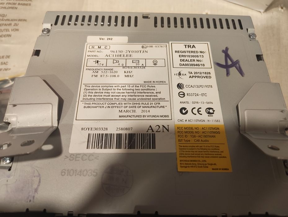 Radio Hyundai ix35, nowe nieużywane