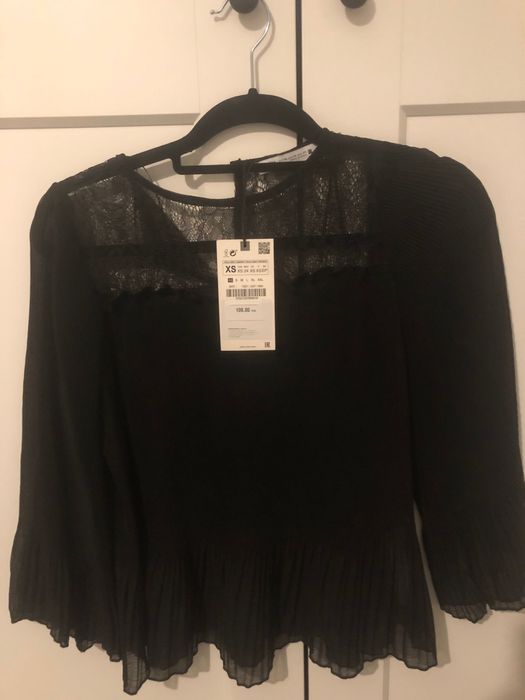 Bluzka plisowana Zara Nowa XS