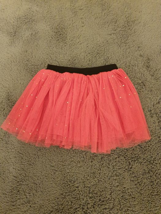Spodniczka różowa tiulowa z cekinami