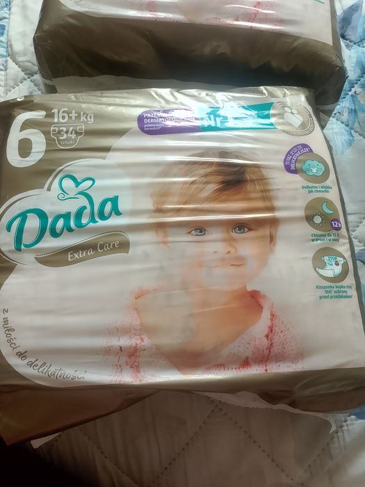 Pieluchy ,,Dada Extra Care nr 6,, 34 i 38 szt.