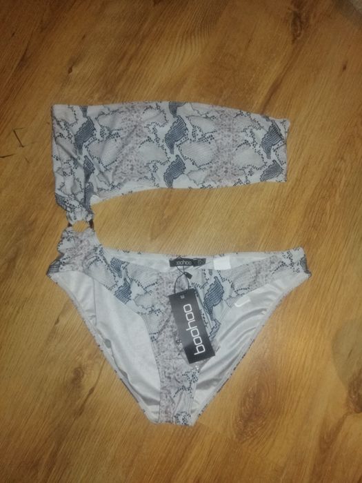 Strój kąpielowy bikini boohoo XL wężowe