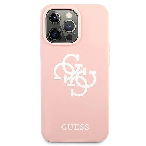 Etui Guess Silicone 4G Logo na iPhone 13 Pro / iPhone 13 - różowe