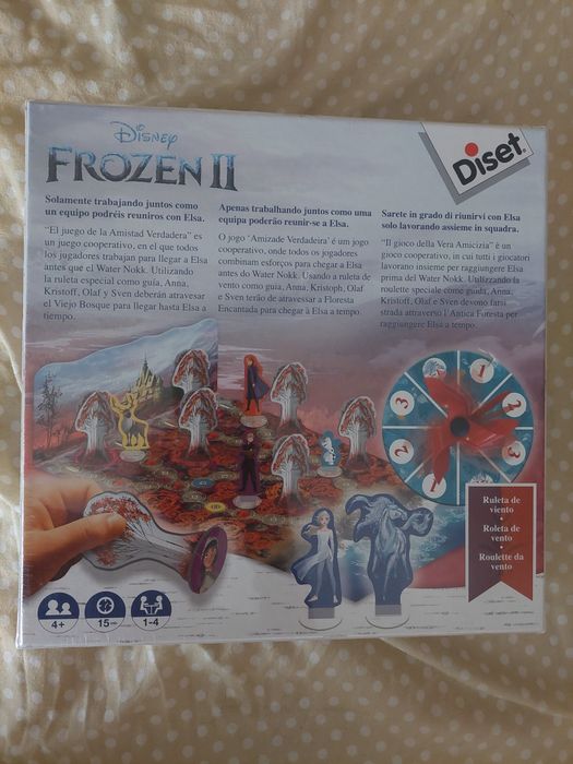 Jogo tabuleiro Frozen II, O jogo da amizade verdadeira- novo e selado