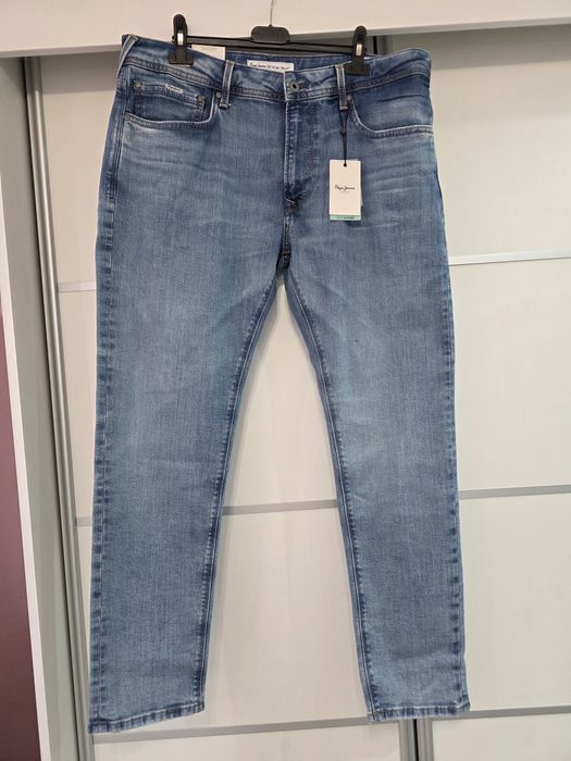 Spodnie jeans męskie pepe jeans wiser wash stanley taper XL