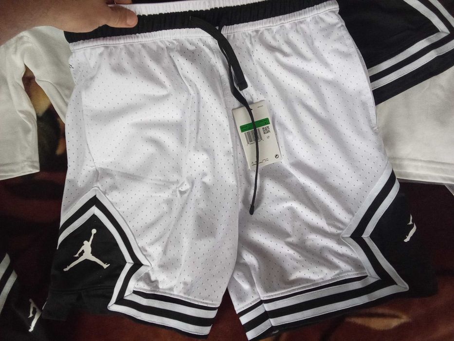 Jordan шорти S–XL | Легкі літні | Білі та чорні |Баскетбольні Чоловічі| Знижка | Розпродаж