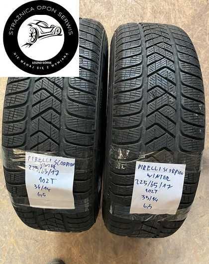 2 x opona C PIRELLI SCORPION WINTER 225/65/17 102t bus