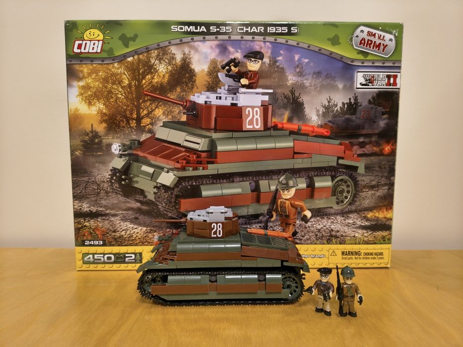 Klocki Cobi 2493 czołg Somua S-35 (Char 1935 S)