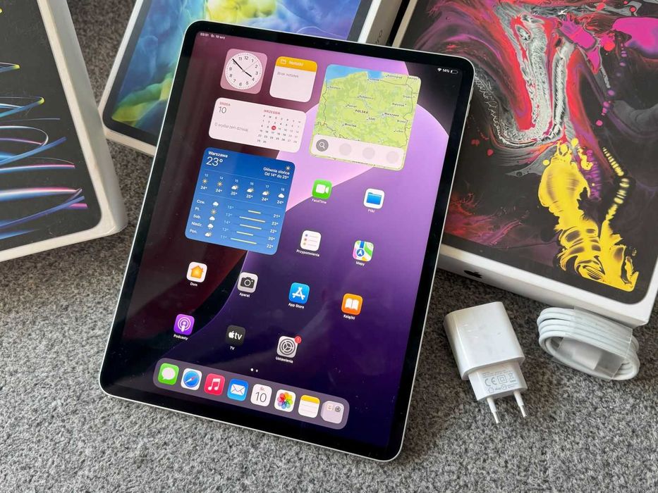 iPad Pro 12.9 13 6 GENERACJA M2 256GB Wifi SilverCellular 5G Bat99%
