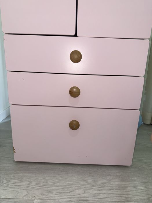 Roupeiro Criança Rosa 60x181cm