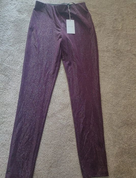 Brokatowe spodnie Vila rozmiar M