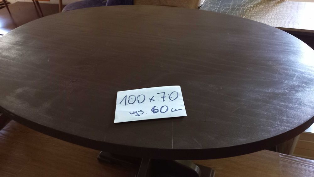 Stolik,ława drewniana stan db-kilka sztuk.