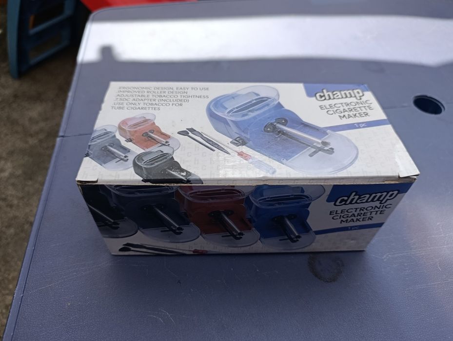Máquina Elétrica de Encher/intubar Tabaco Champ – Nova na Caixa (Poupança)