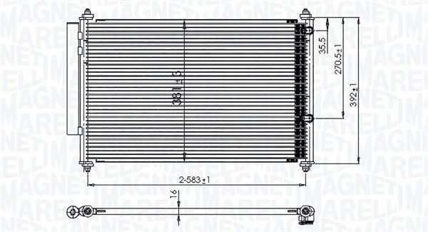 Chłodnica klimatyzacji skraplacz Toyota Yaris III 3  NOWA 1.5 Hybrid