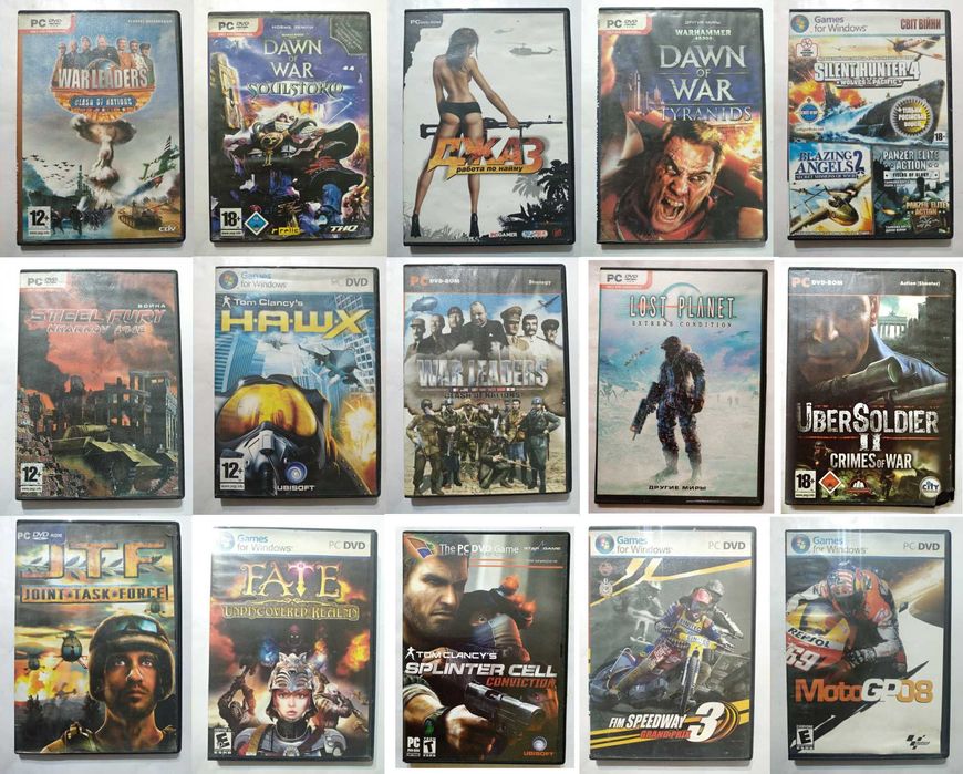 Диски разные игровые для PC