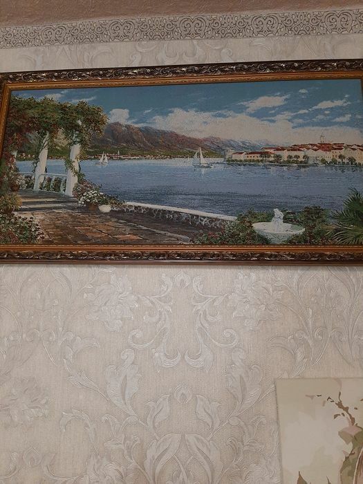 Картина гобелєн. Велика. 97× 51 см. І готові по номерам.