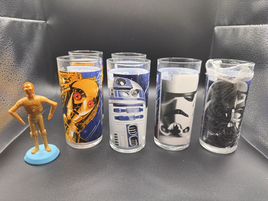 6 copos Star Wars Pepsi Trilogy Special Edition caixa