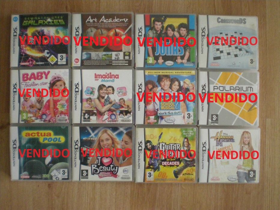 Nintendo DS - 33 jogos - todos com caixa