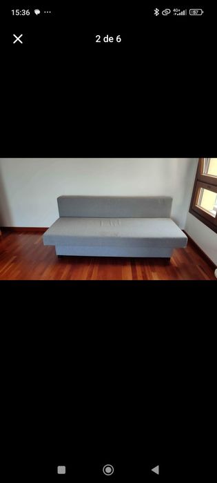 Sofá Cama em cinza da Ikea