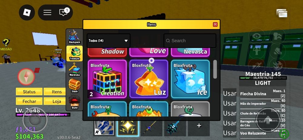 Conta blox fruits