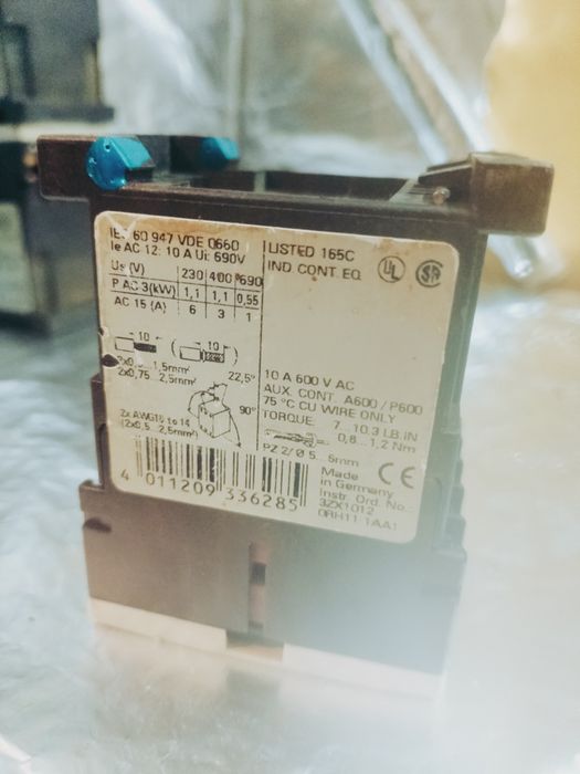 Styczniki Siemens Sirius 10E 40E 22E 31E każdy rodzaj po 3 sztuki