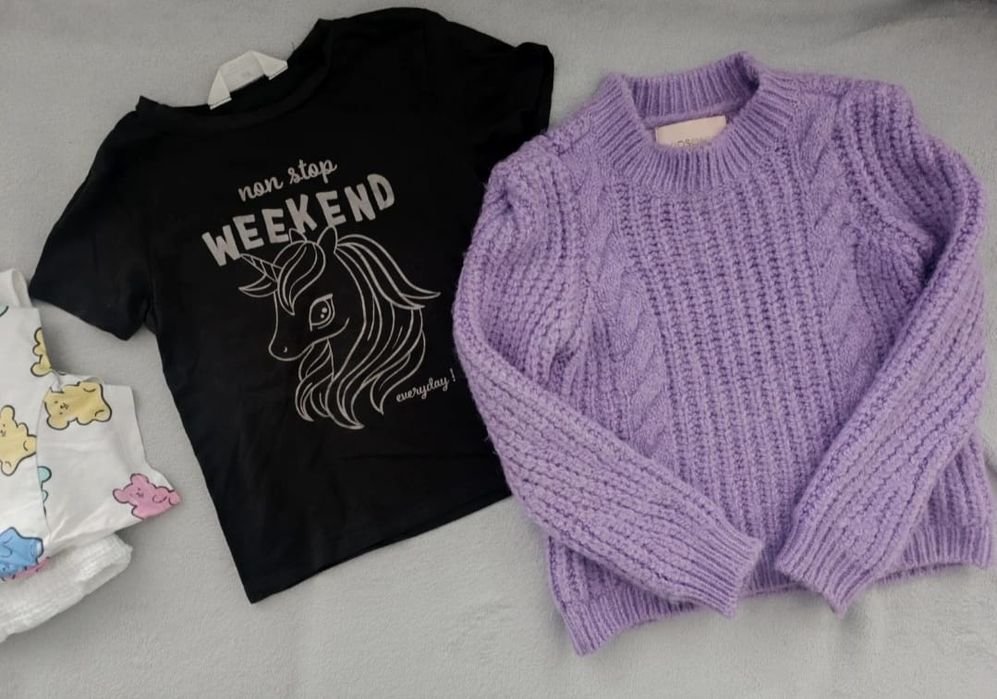 Ubranka dla dziewczynki 110 116